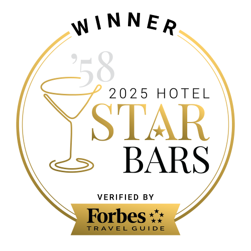 gold and black logo with wine glass